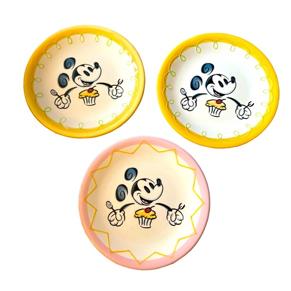 Disney Other - Disney Mickey Mouse dessert/salad plates set of 3